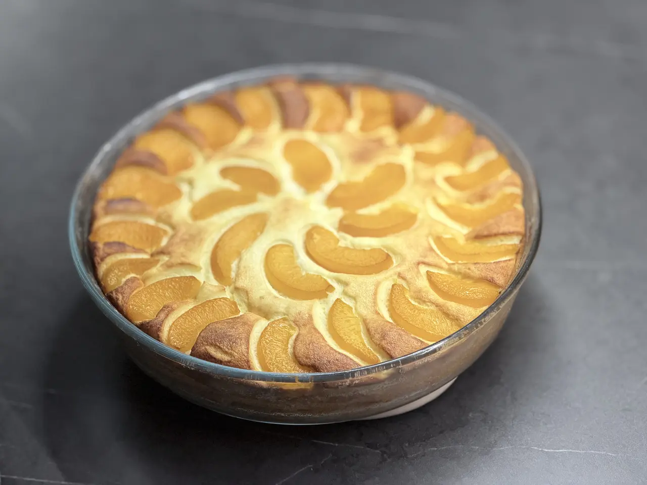 Tvarožník s broskvemi